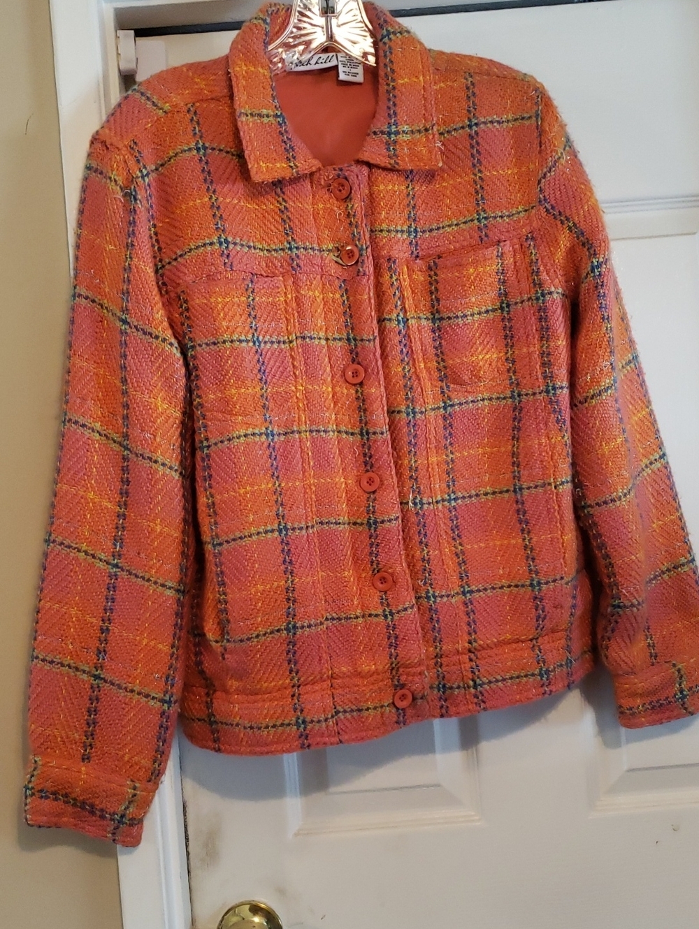 Plaid Button-Up Jacket - Picture 2 of 15